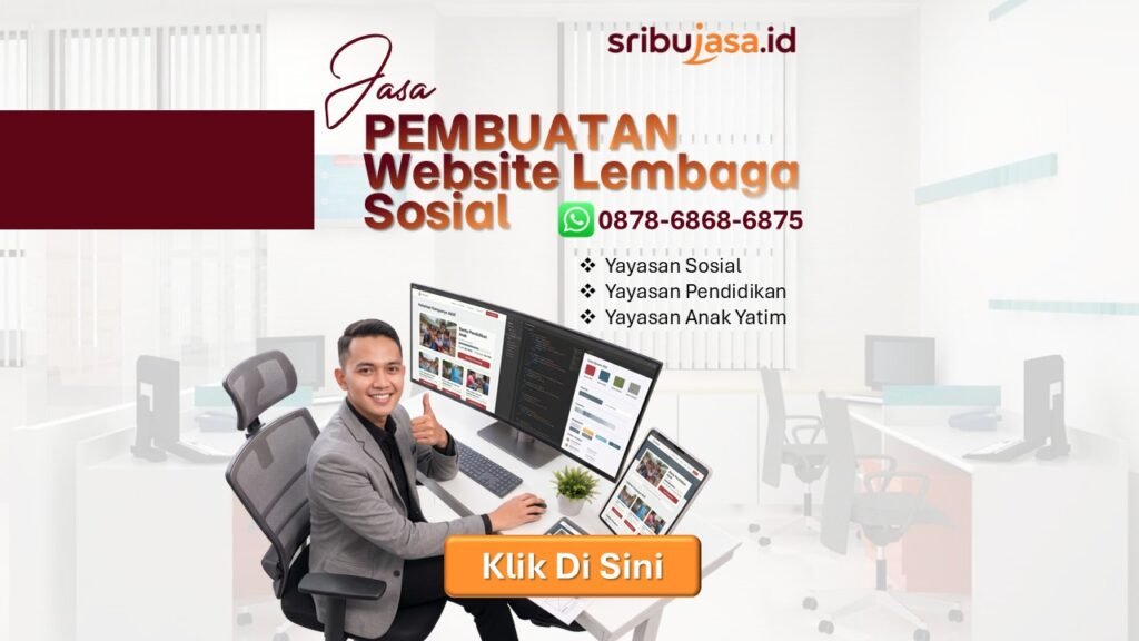 Jasa Pembuatan Website lembaga sosial – SribuJasa.id